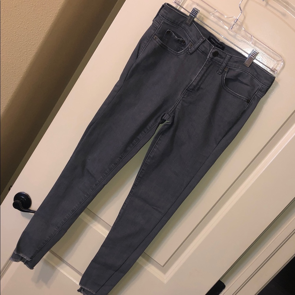 Banana Republic Charcoal Skinny Jeans